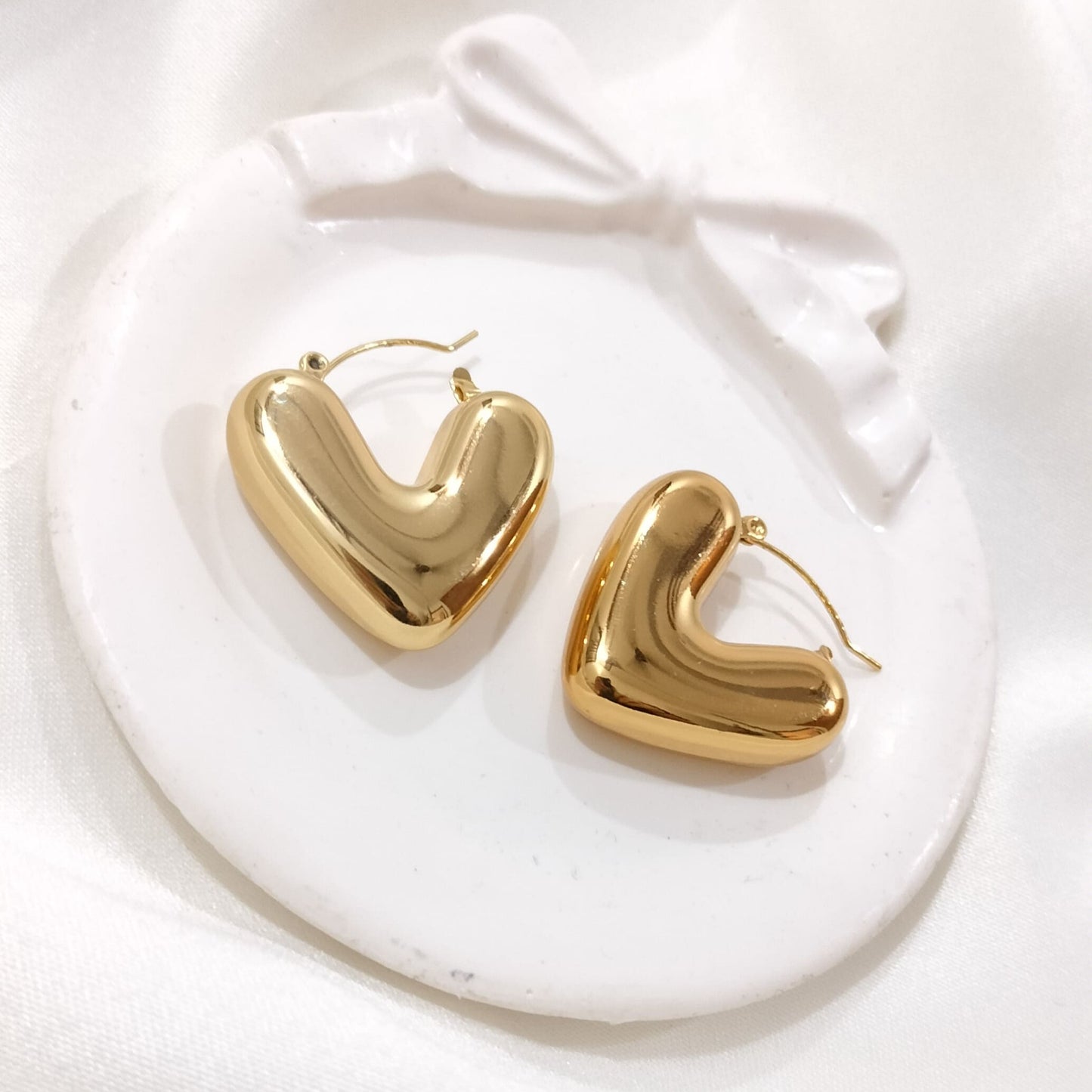 Chunky Heart Earrings