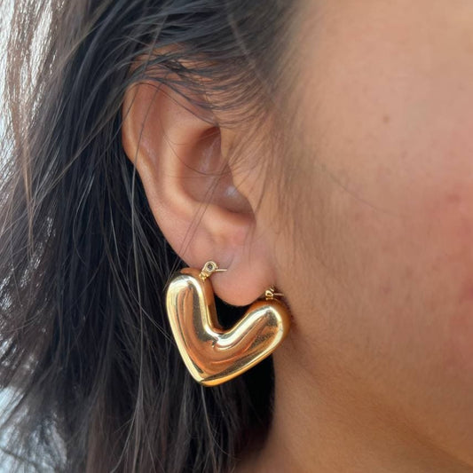 Chunky Heart Earrings