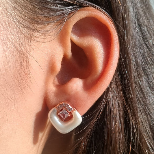 Blushveil Studs Earrings