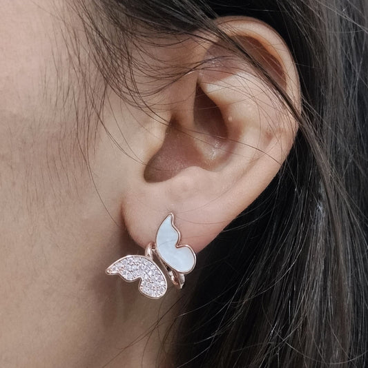 Golden Butterfly Earrings