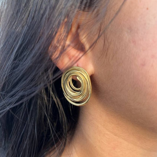 Spiral Hoops Earrings