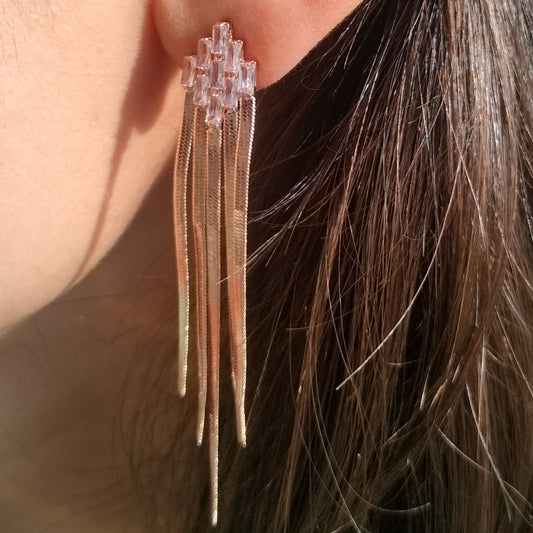 Starburst with Tassels Earrings