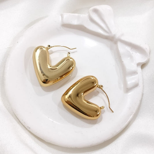 Chunky Heart Earrings