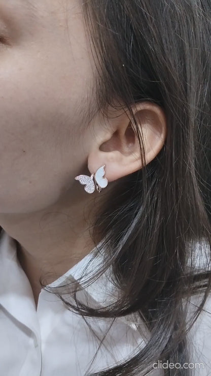 Golden Butterfly Earrings