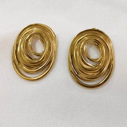 Spiral Hoops Earrings
