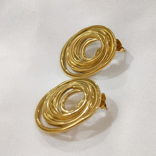Spiral Hoops Earrings